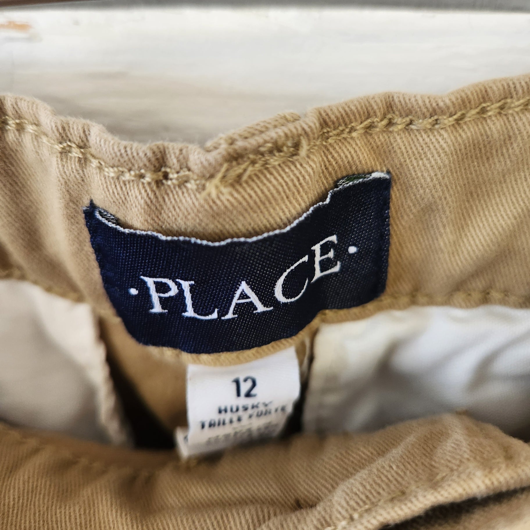 Size 12 | Place Husky Kahaki Dress Pants | UBNUU
