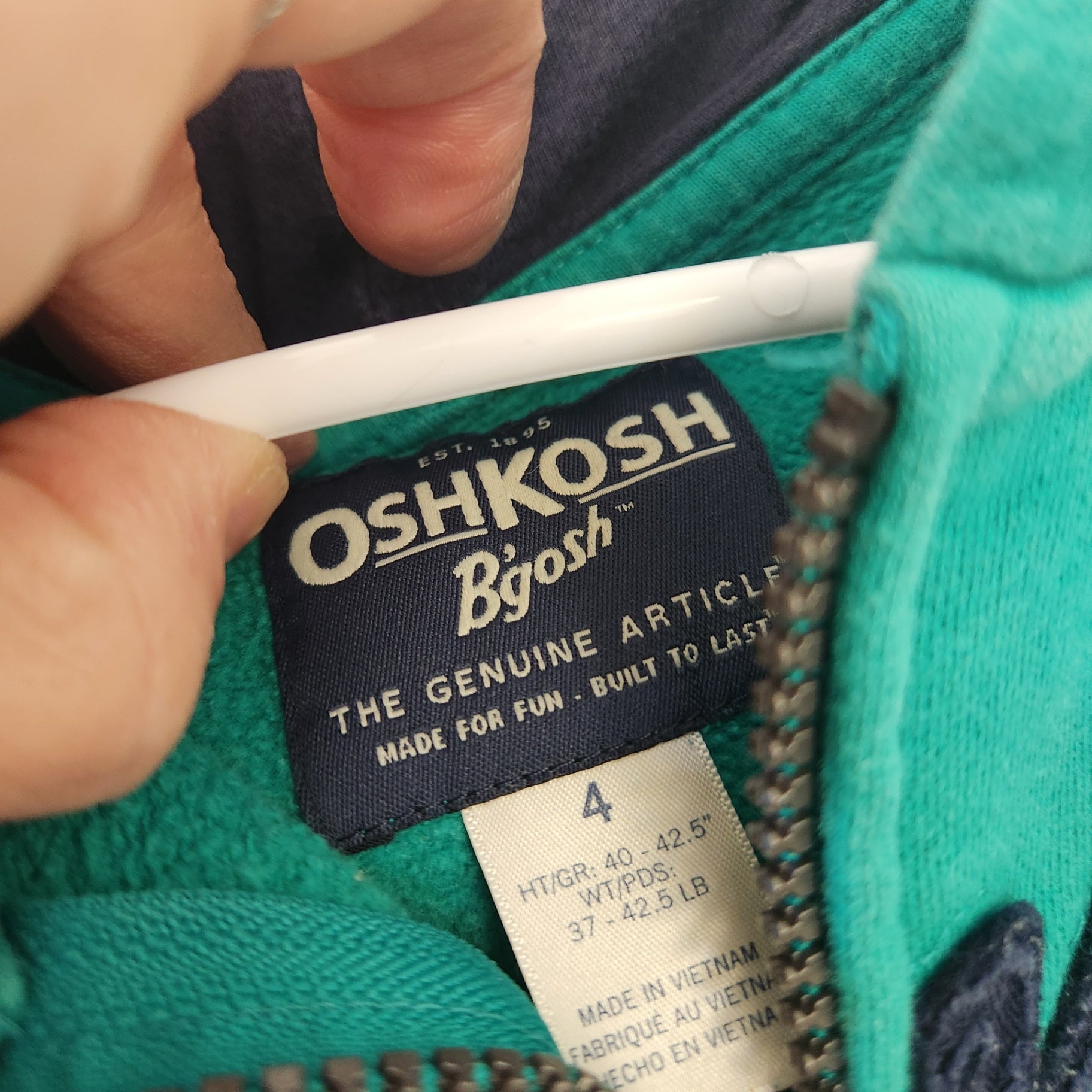 Size 4 | OshKosh B'gosh Kids' Hoodie | UBNUU