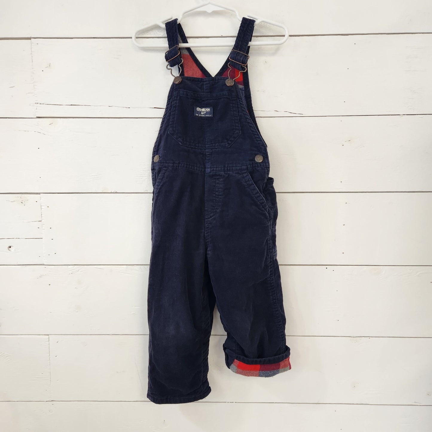 Size 24M | OshKosh Jersey Lined Corduroy Overalls | UBNUU