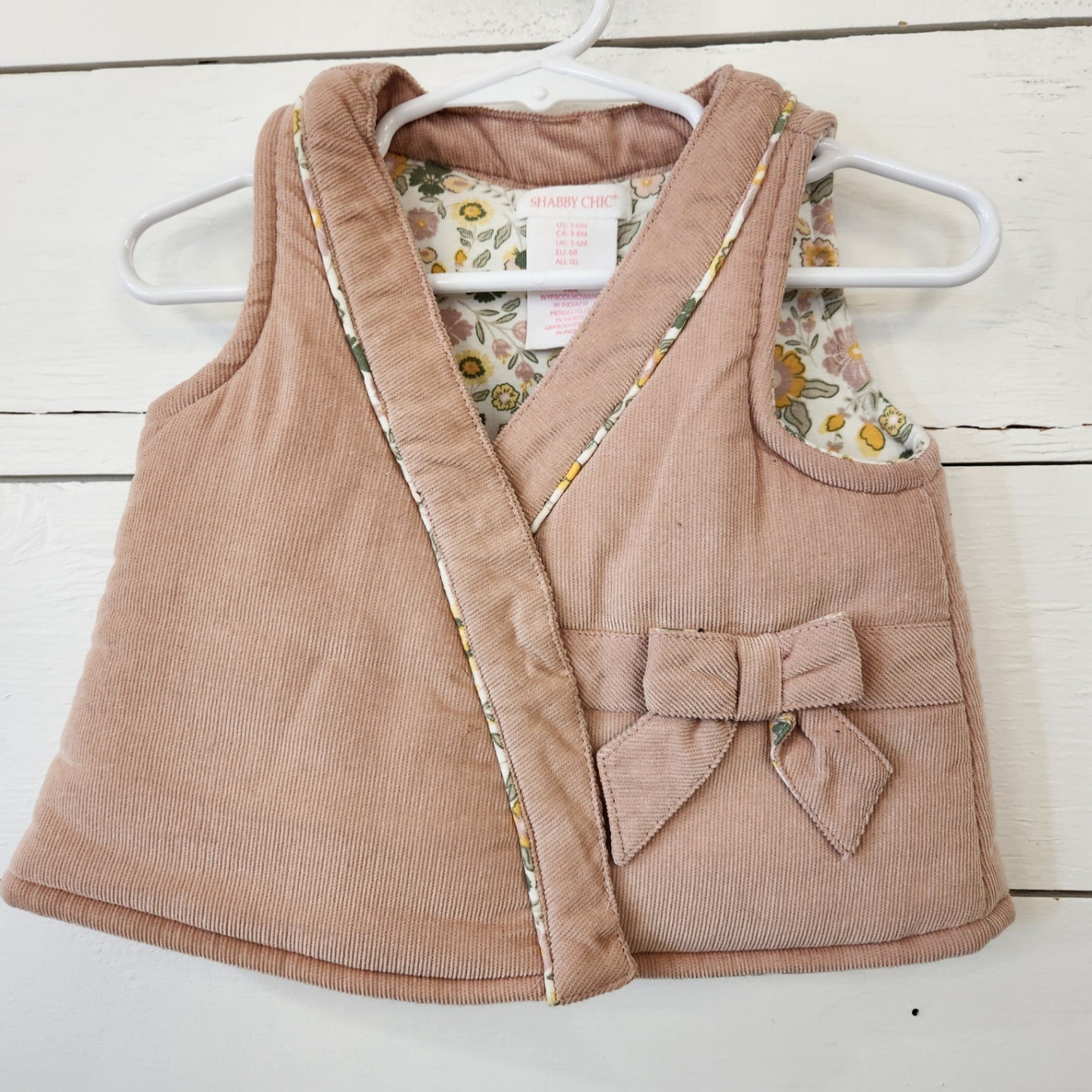 Size 3-6M | Shabby Chic Kids' Vest | UBNUU