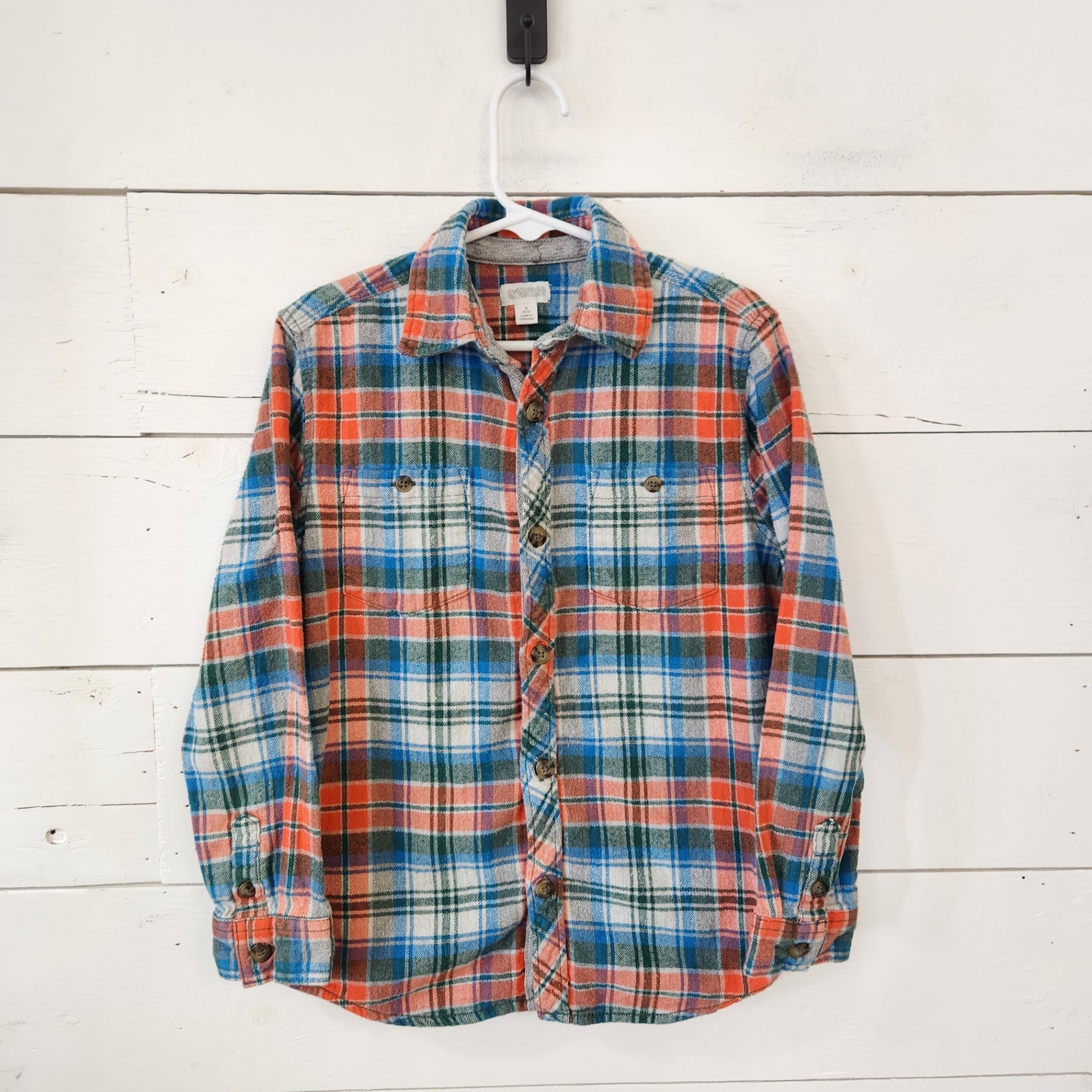 Size 5-6 | GYMBOREE Kids' Flannel Buttondown | UBNUU