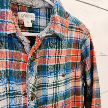 Size 5-6 | GYMBOREE Kids' Flannel Buttondown | UBNUU