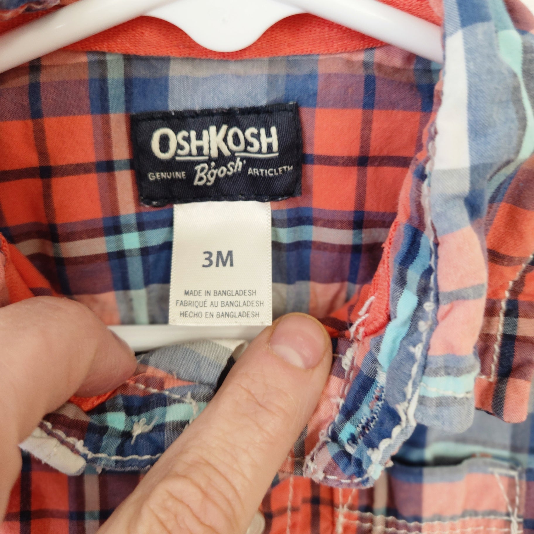 Size 3M | OSHKOSH Kids' Shirt | UBNUU
