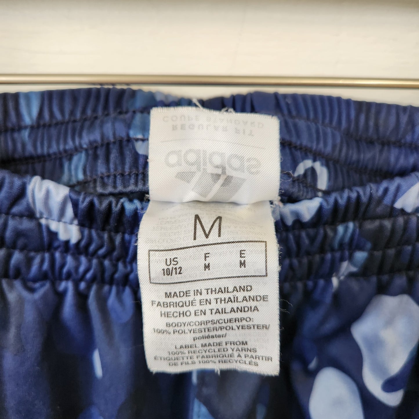 Size M | Adidas Blue Camo Kids' Shorts | UBNUU