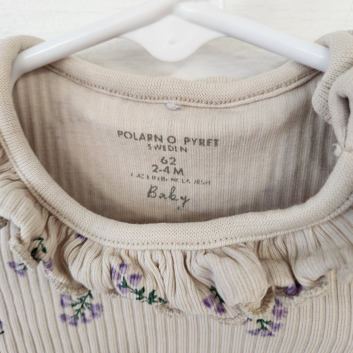 Size 62, 2-4 months | POLARN O PYRET Kids' Bodysuit | UBNUU