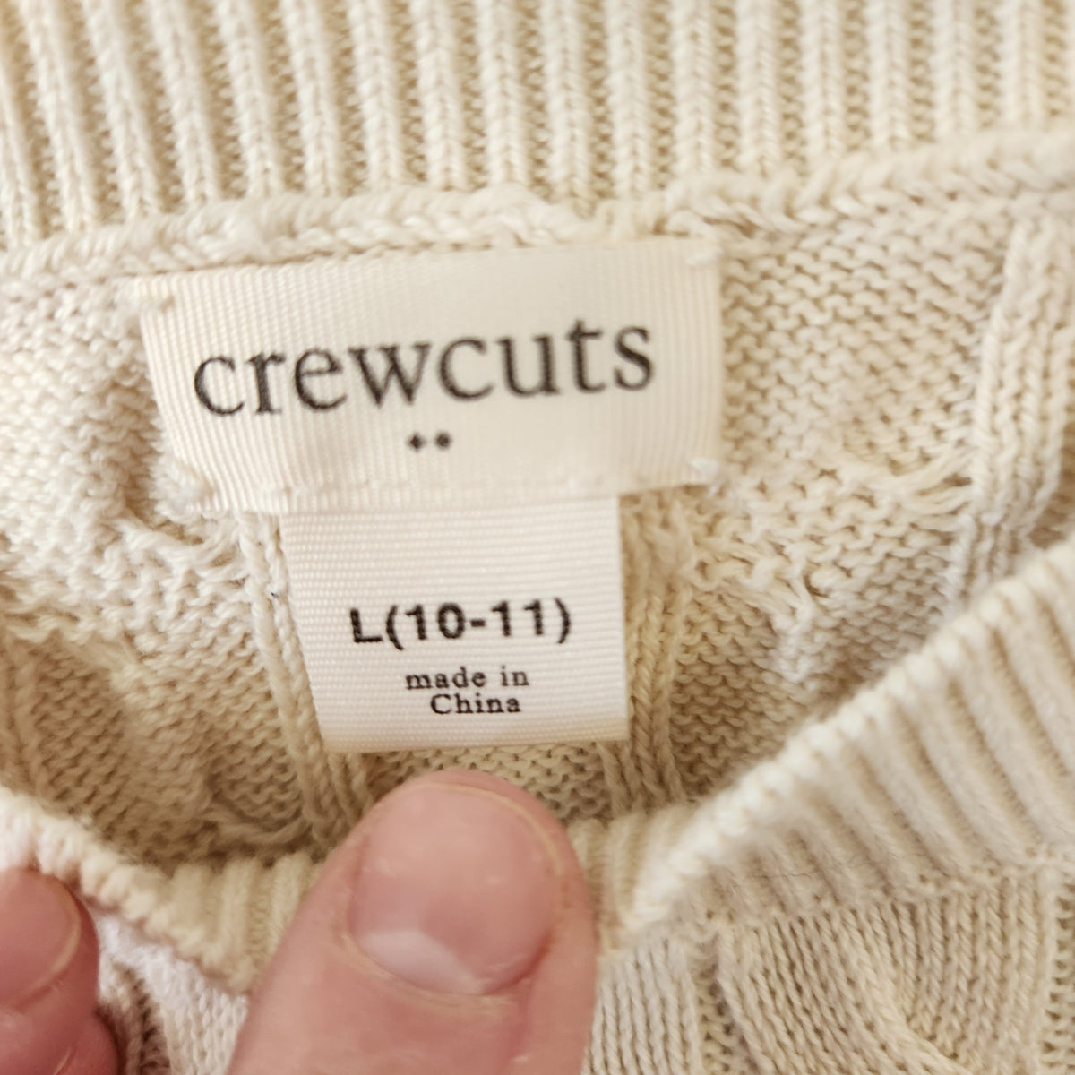 Size L (10-11) | crewcuts Kids' Sweater | UBNUU