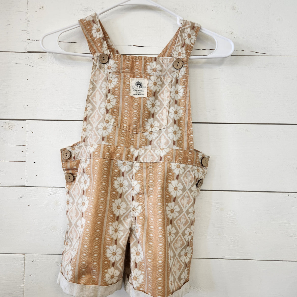 Size 4-5Y | Salty Shreds Kids' Shortalls | UBNUU