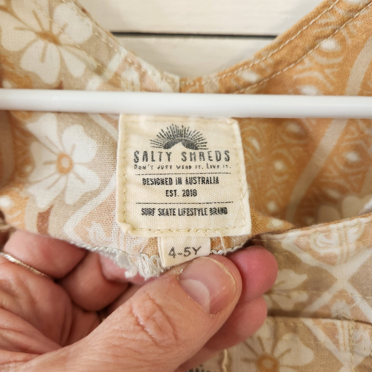 Size 4-5Y | Salty Shreds Kids' Shortalls | UBNUU