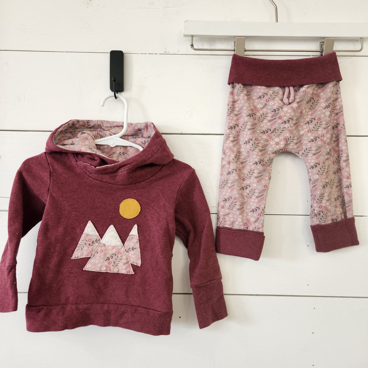 Size 3-12M | sewnwithlove byoak.com Kids' Hoodie and Joggers Set | UBNUU
