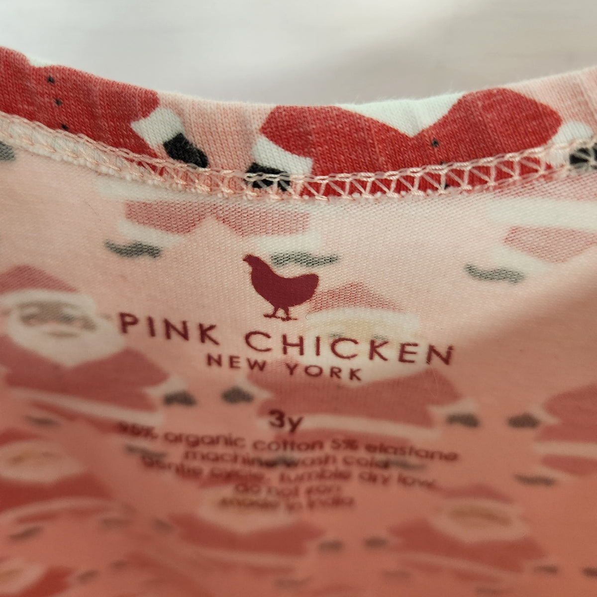 Size 3t | Pink Chicken Kids' Dress | UBNUU