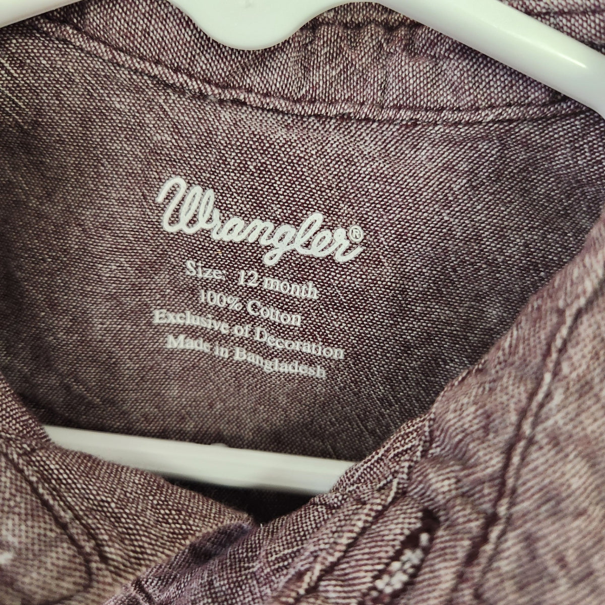 Size 12m | Wrangler Kids' Shirt | UBNUU