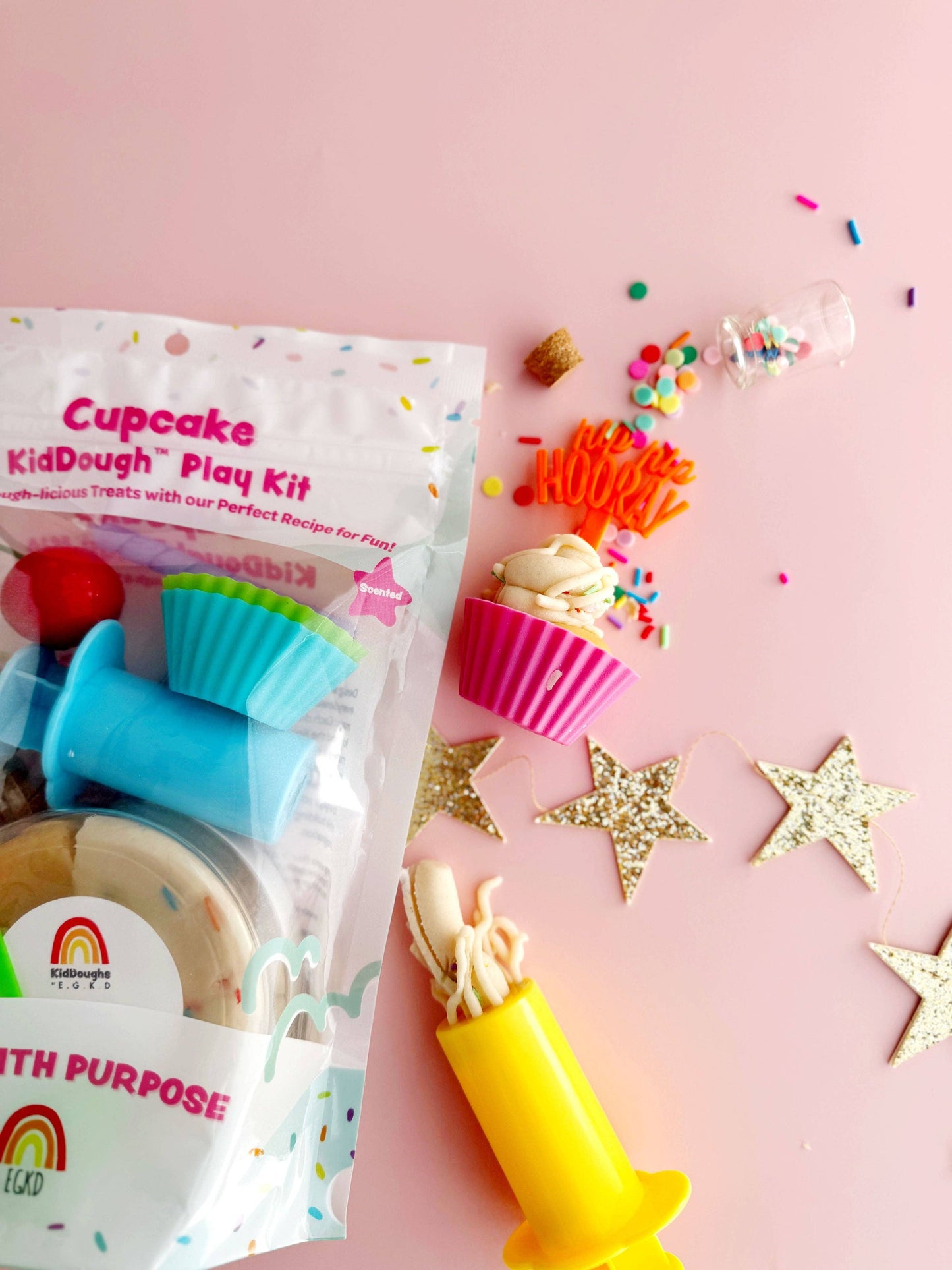 Earth Grown KidDoughs (KidDoughs by EGKD) - Cupcake KidDough Play Kit