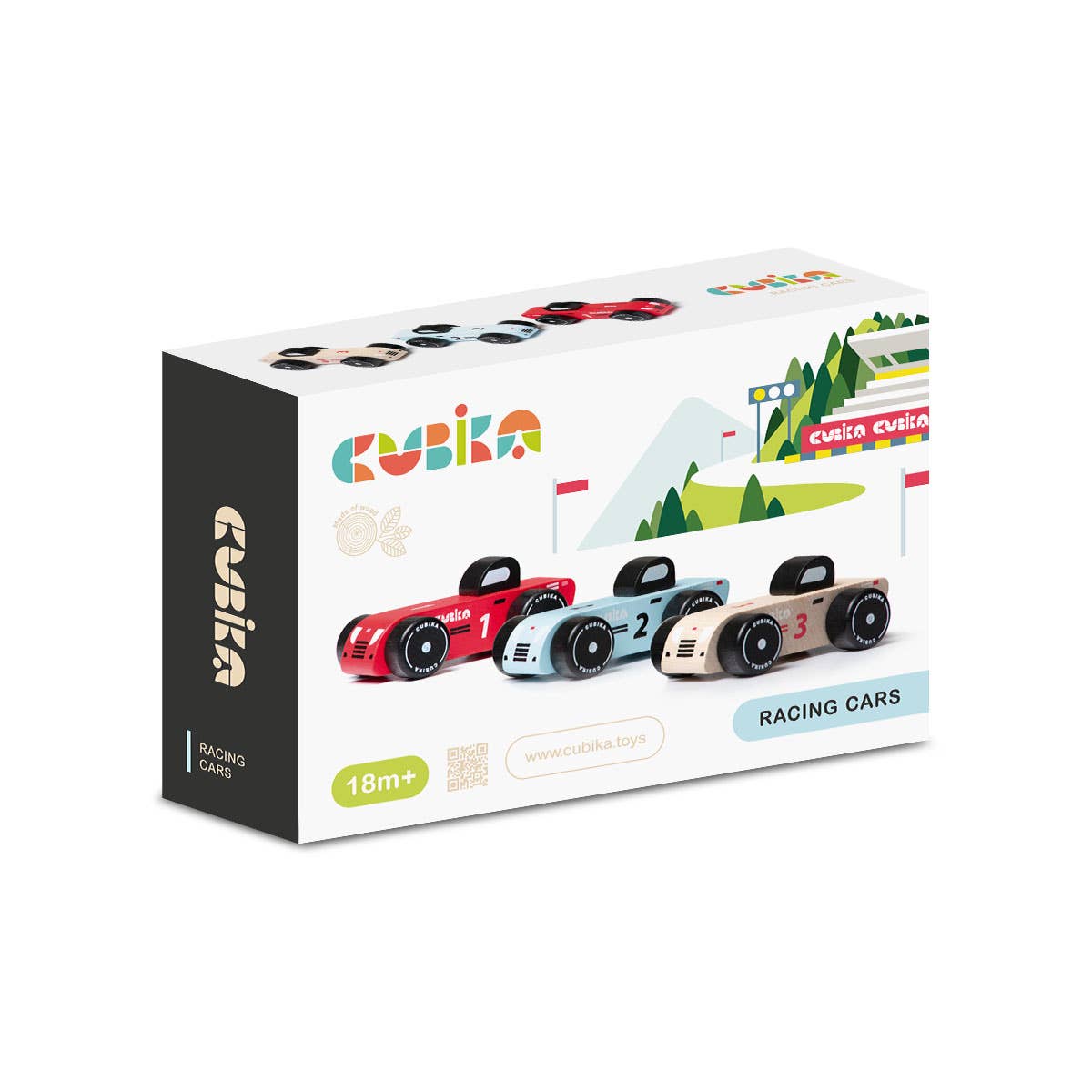 Cubika Wooden Vehicle Set | Racing Cars