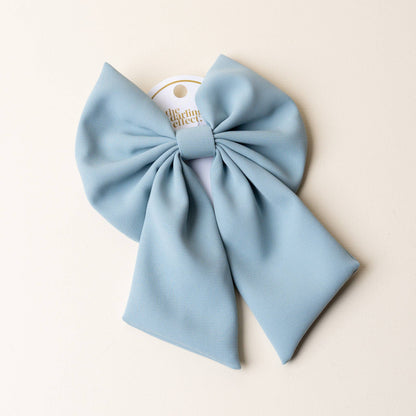 Classic Hair Bow | Light Blue