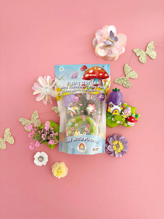Earth Grown KidDoughs (KidDoughs by EGKD) - Fairy Garden Mini KidDough Play Pack