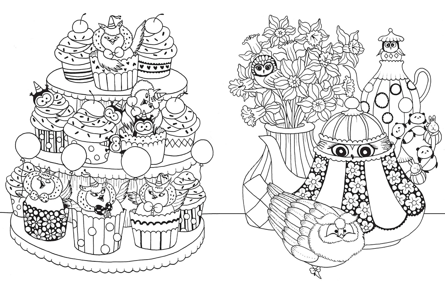 A Million Owls Coloring Book