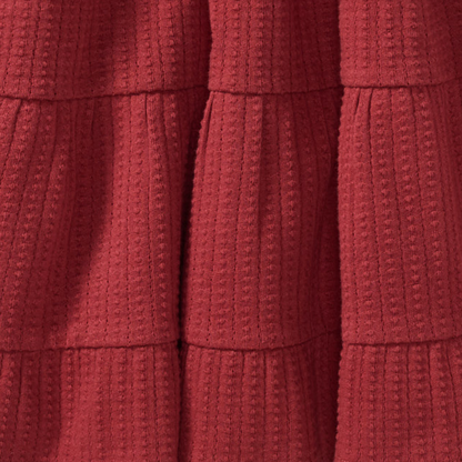 Dotted Rib Organic Cotton Dress by Burt`s Bees | Brick Red