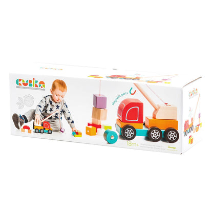 Cubika Wooden Toy | Crane Truck