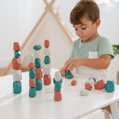 Wooden Stacking Stones | Dino Pack
