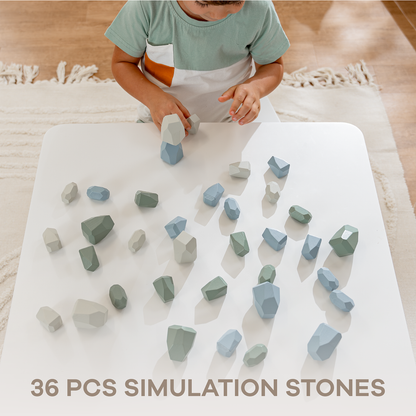 Wooden Stacking Stones | Boy Pack