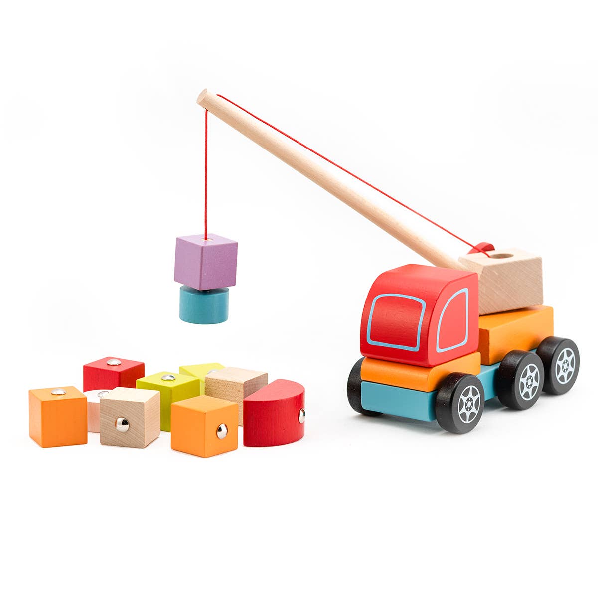Cubika Wooden Toy | Crane Truck