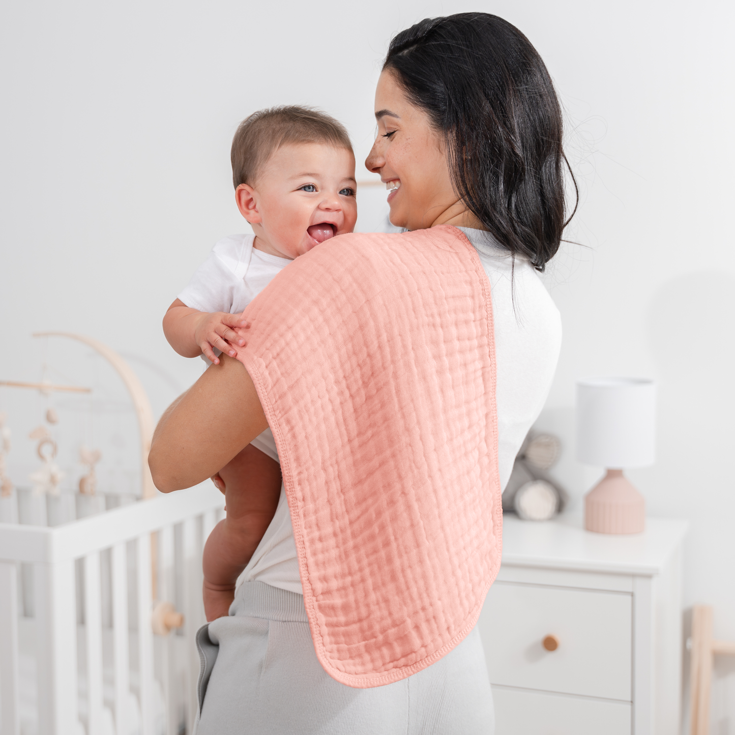 Baby Burp Cloths - 100% Muslin Cotton