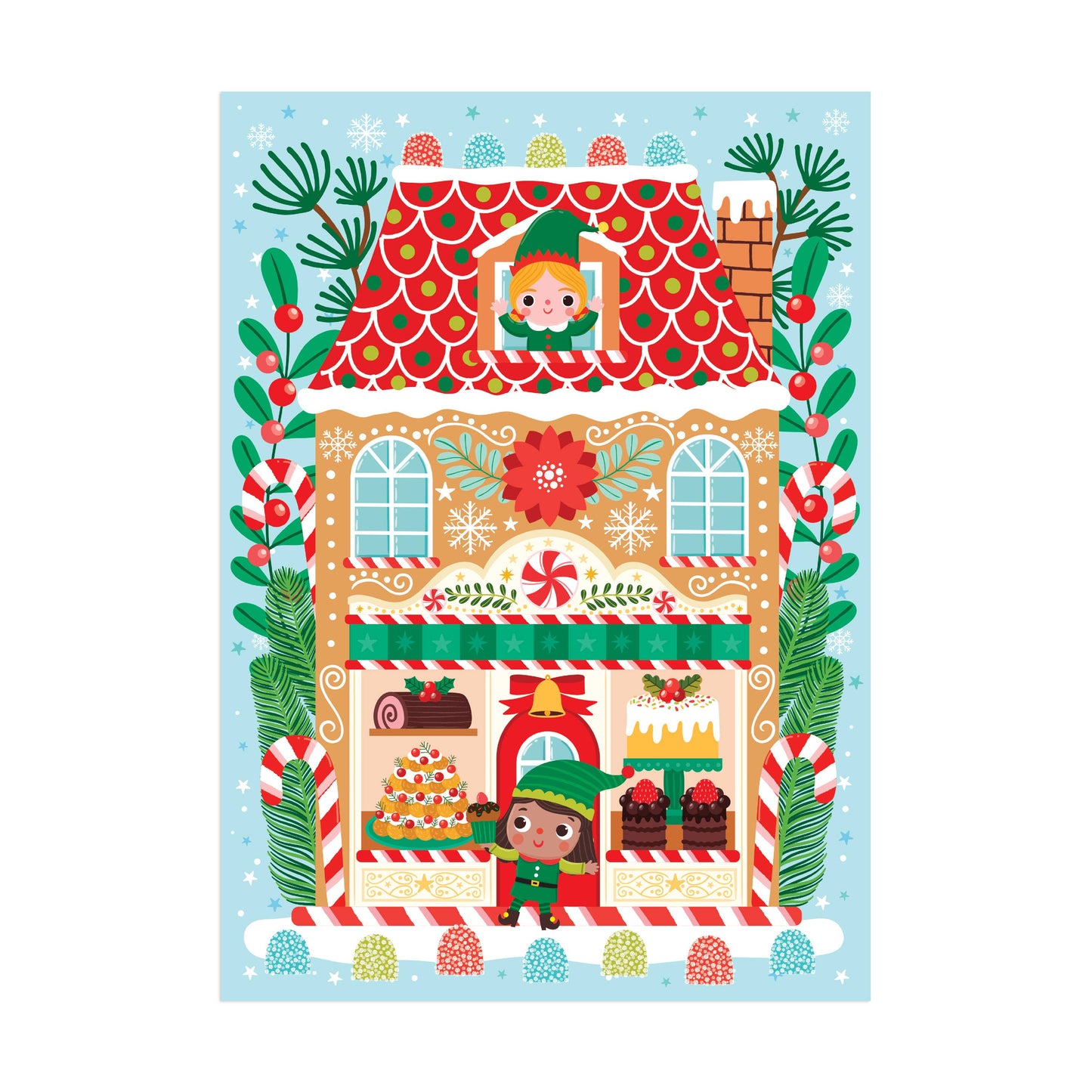 48 Piece Mini Puzzle Ornament | Santa`s Bakery