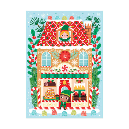 48 Piece Mini Puzzle Ornament | Santa`s Bakery