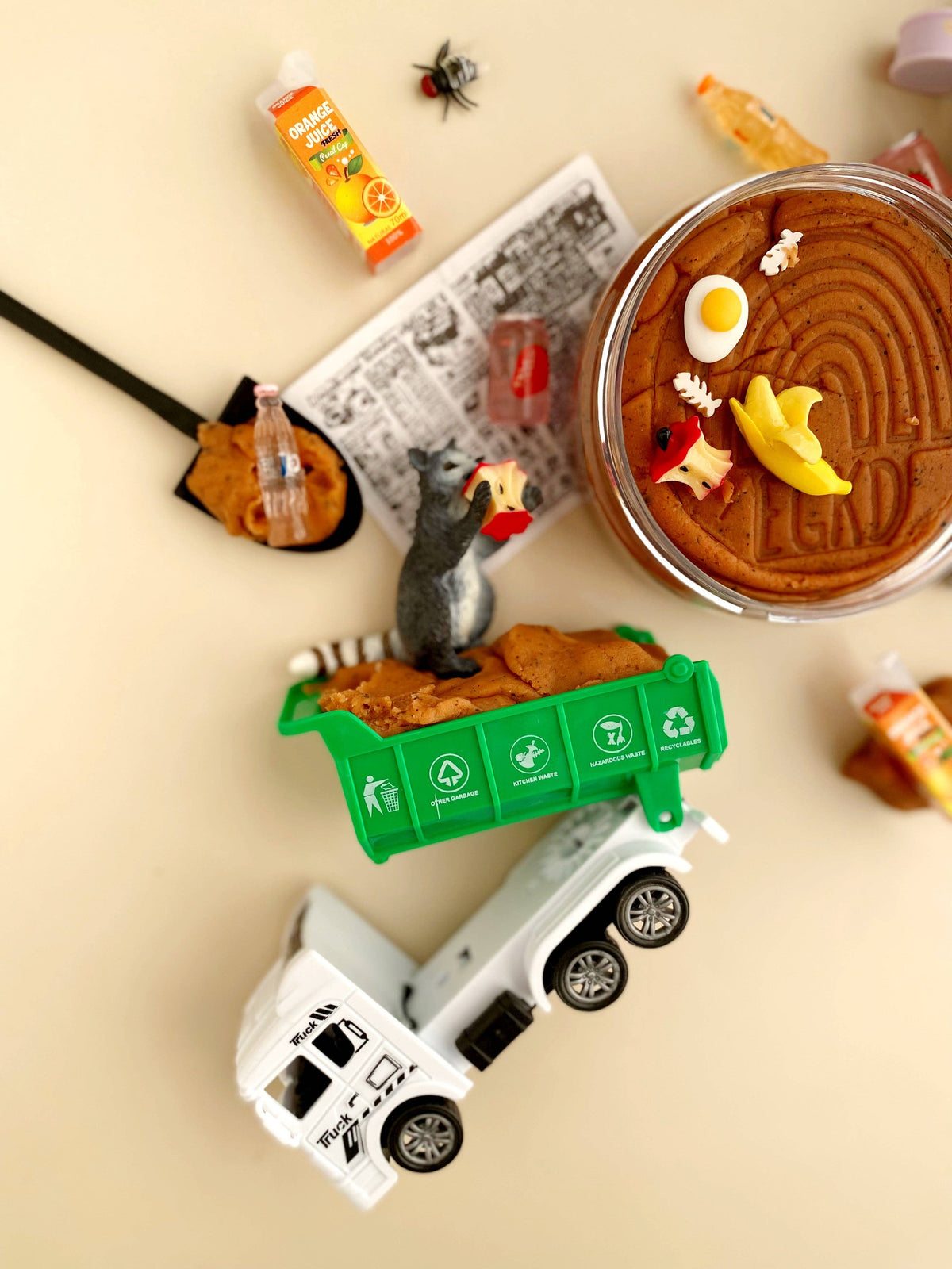 Earth Grown KidDoughs (KidDoughs by EGKD) - Garbage KidDough Play Kit