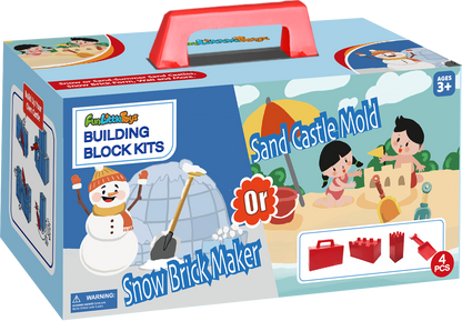 4 Pcs Snow Fort Building Blocks Winter Summer Outdoor Toys