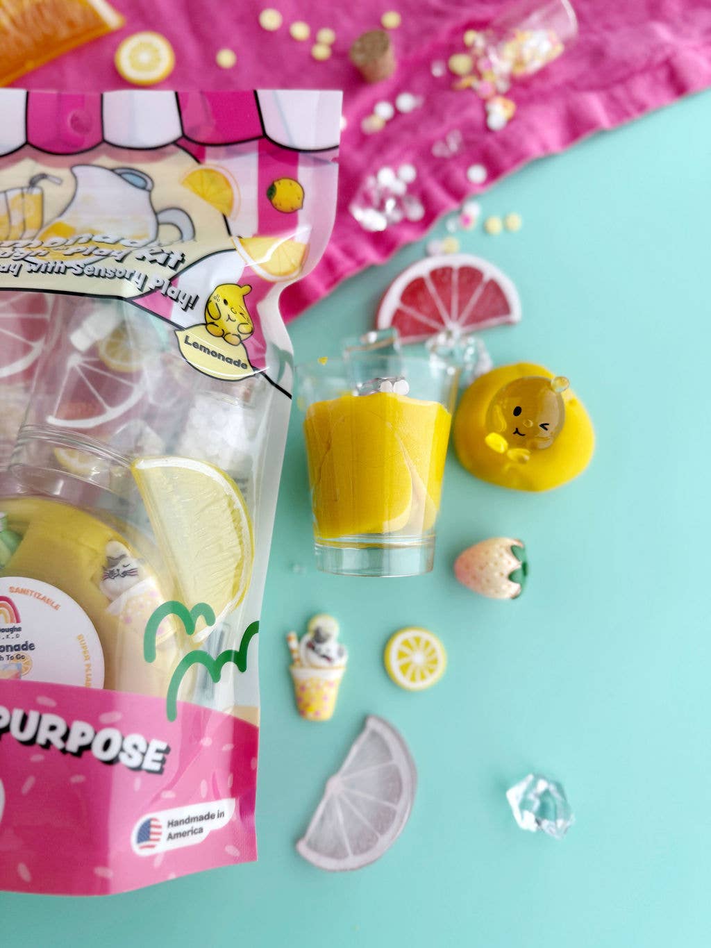 Earth Grown KidDoughs (KidDoughs by EGKD) - Lemonade KidDough Play Kit