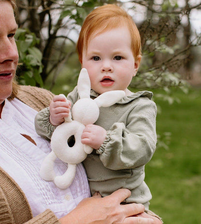 Plush Baby Rattle by Burt`s Bees | Bunny