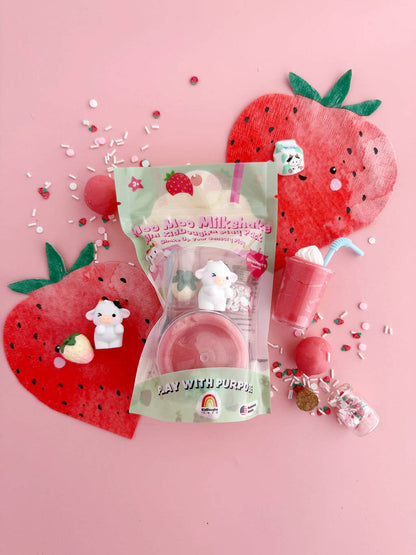 Earth Grown KidDoughs (KidDoughs by EGKD) - Moo Moo Milkshake Mini KidDough Play Pack