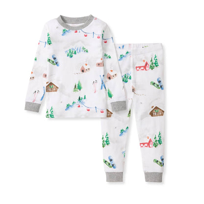 Ski Slopes Organic Cotton Two-Piece Pajamas