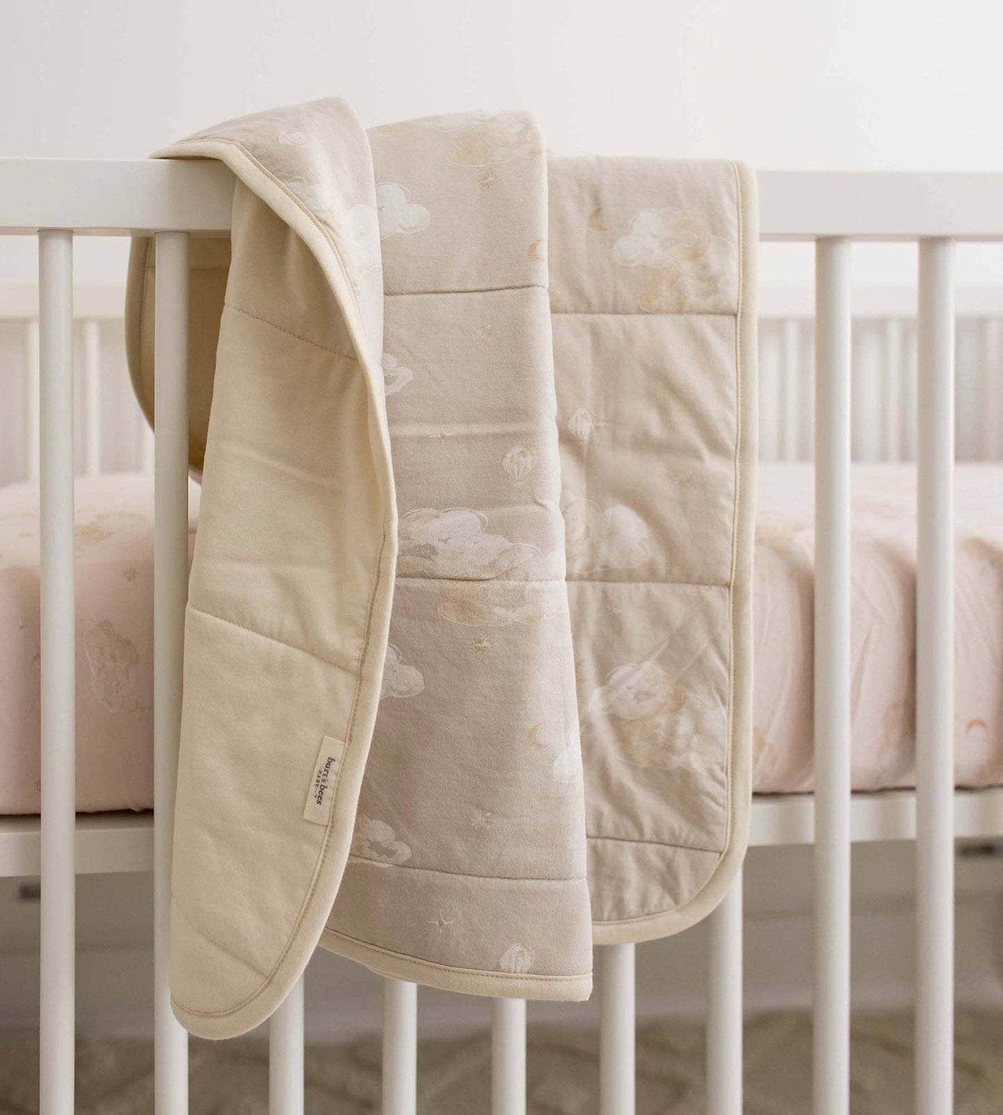 Cotton Reversible Baby Blanket by Burt`s Bees | Good Night Sky
