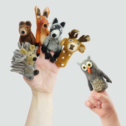 Felt Finger Puppets  | Forest Friends