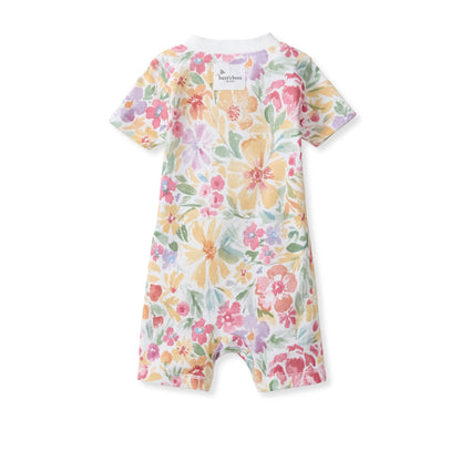 Burt's Bees Baby - Bloom and Blossom Organic Baby Sleeper Romper
