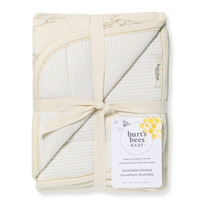 Cotton Baby Blanket Blanket by Burt`s Bees | Swaying Branches Oat