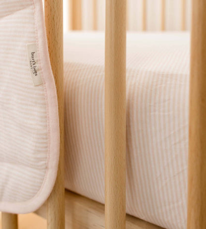 Swaying Branches Organic Cotton Reversible Baby Blanket | Pink