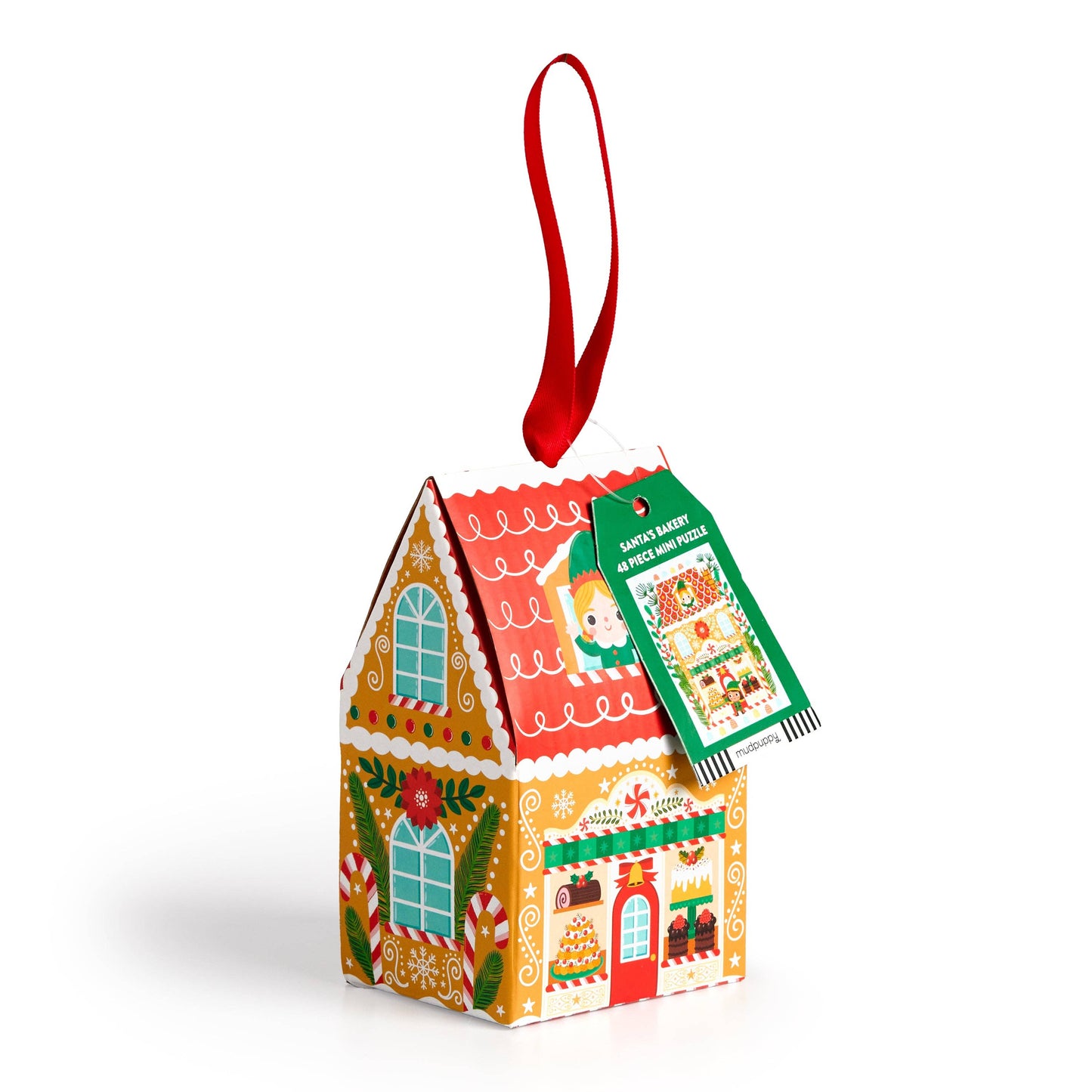 48 Piece Mini Puzzle Ornament | Santa`s Bakery