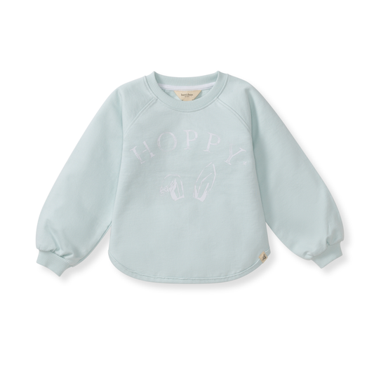 Hoppy Cotton Sweatshirt by Burt`s Bees | Blue