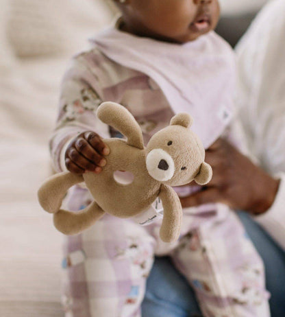 Plush Baby Rattle by Burt's Bees Baby | Bear