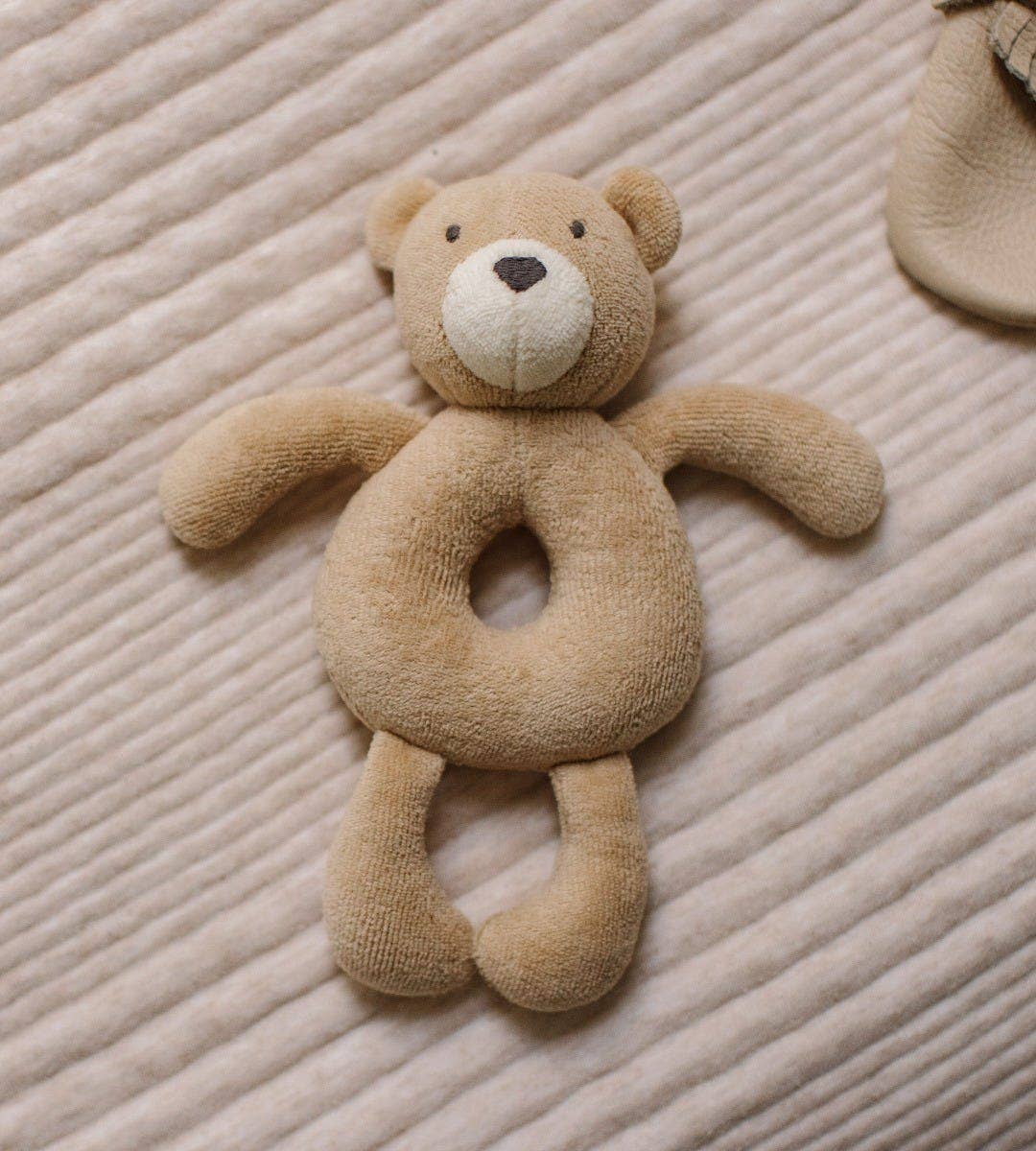 Plush Baby Rattle by Burt's Bees Baby | Bear