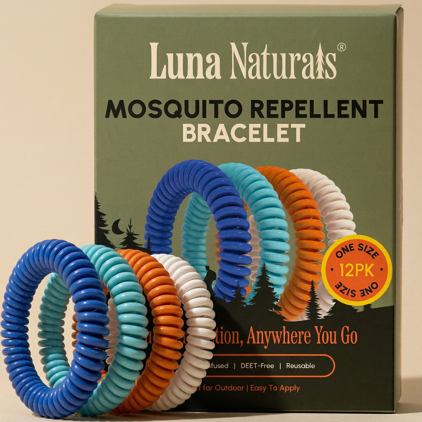 Luna Naturals - Mosquito Repellent Bracelet | Natural Scent