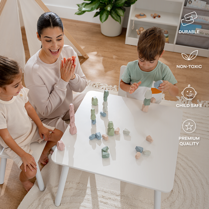 Wooden Stacking Stones | Boy Pack