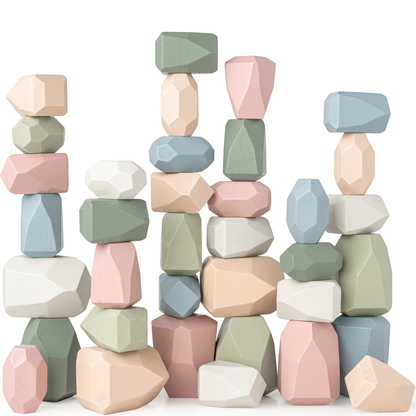 Wooden Stacking Stones | Neutral Pack