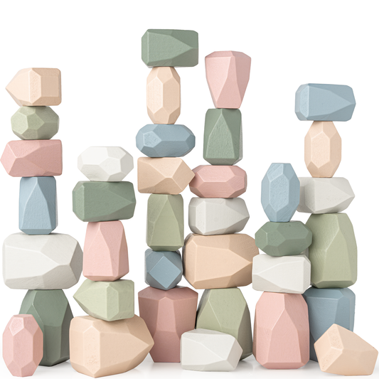 Wooden Stacking Stones | Neutral Pack