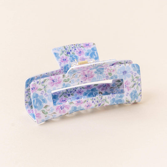 Claw Clip | Secret Garden Blue