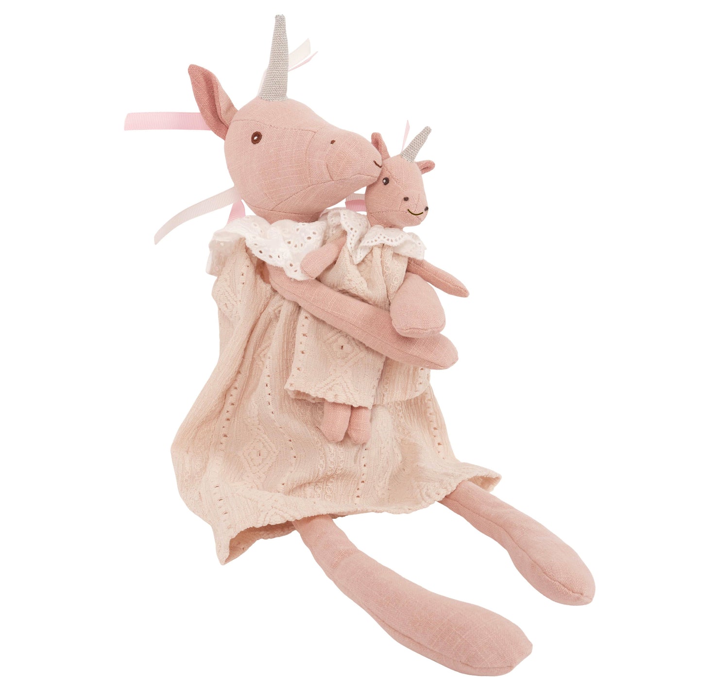 Mom and Baby Linen Dolls | Unicorn