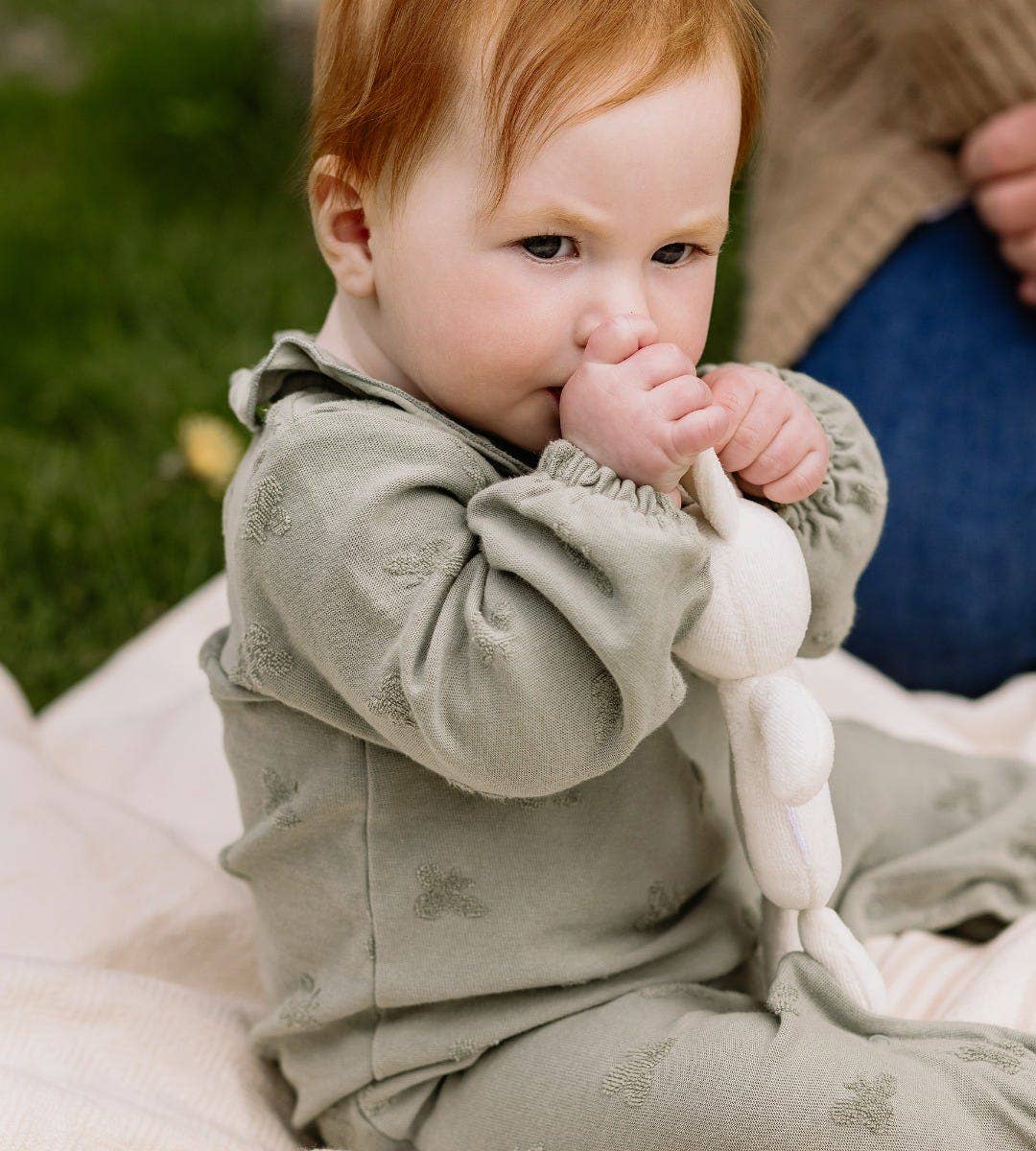 Plush Baby Rattle by Burt`s Bees | Bunny